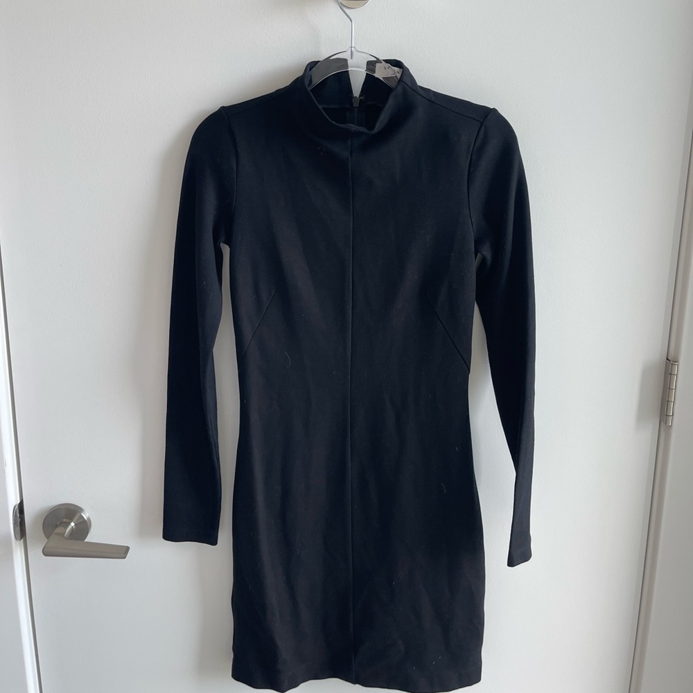 Babaton Elegant Black Long Sleeve Dress
